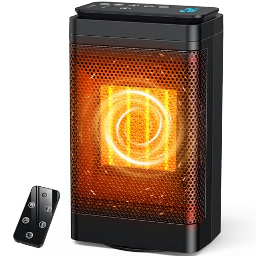 セラミックヒーター 電気ヒーター セラミックファンヒーター リモコン付き THREEUP（スリーアップ） ファンヒーター 人感センサー付 ワイド